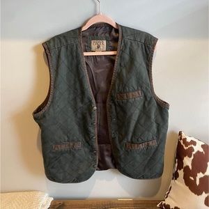Madison Creek Quilted green/brown vest for fall/winter or hunting